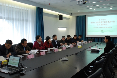 全国人大华侨委王辉忠委员一行莅临开云（中国）特种茶中心考察