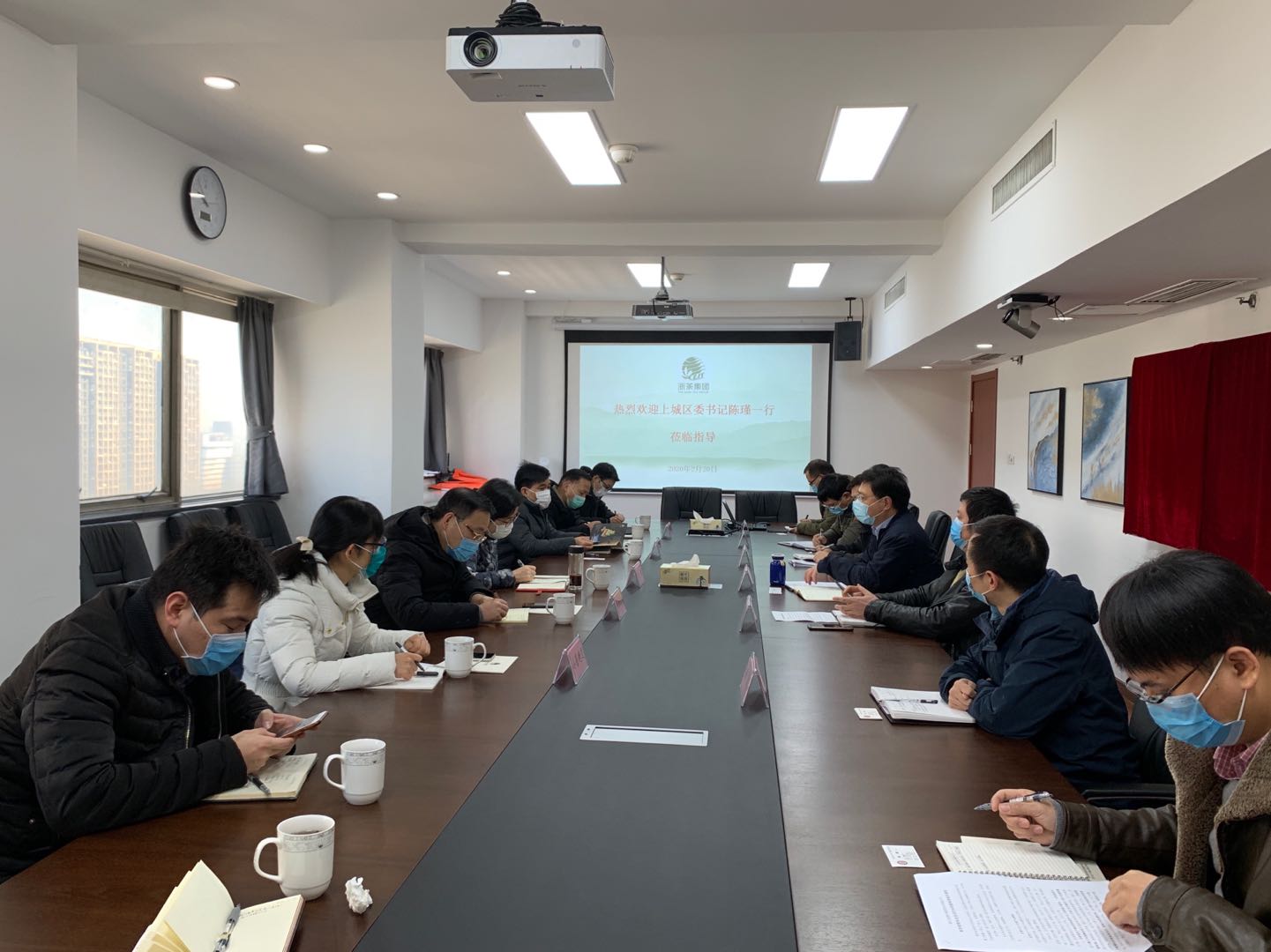 上城区区委陈瑾书记一行莅临开云（中国）考察