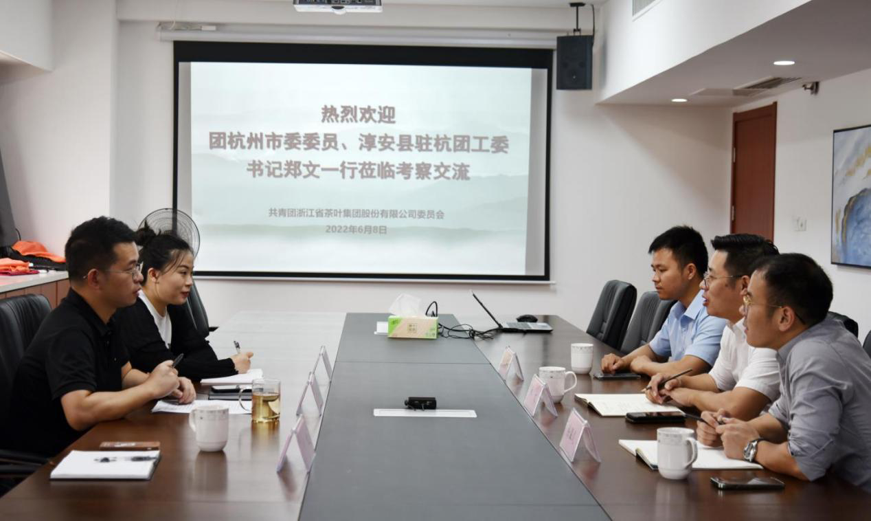 团杭州市委委员、淳安县驻杭团工委书记郑文一行莅临开云（中国）团委交流